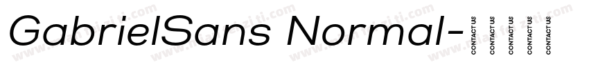 GabrielSans Normal字体转换